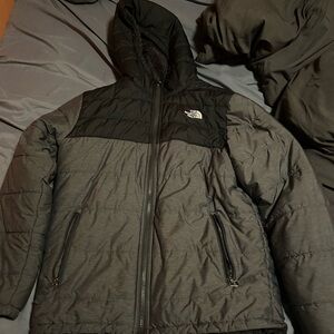 The North Face Men's Charcoal and Black Puffer Jacket